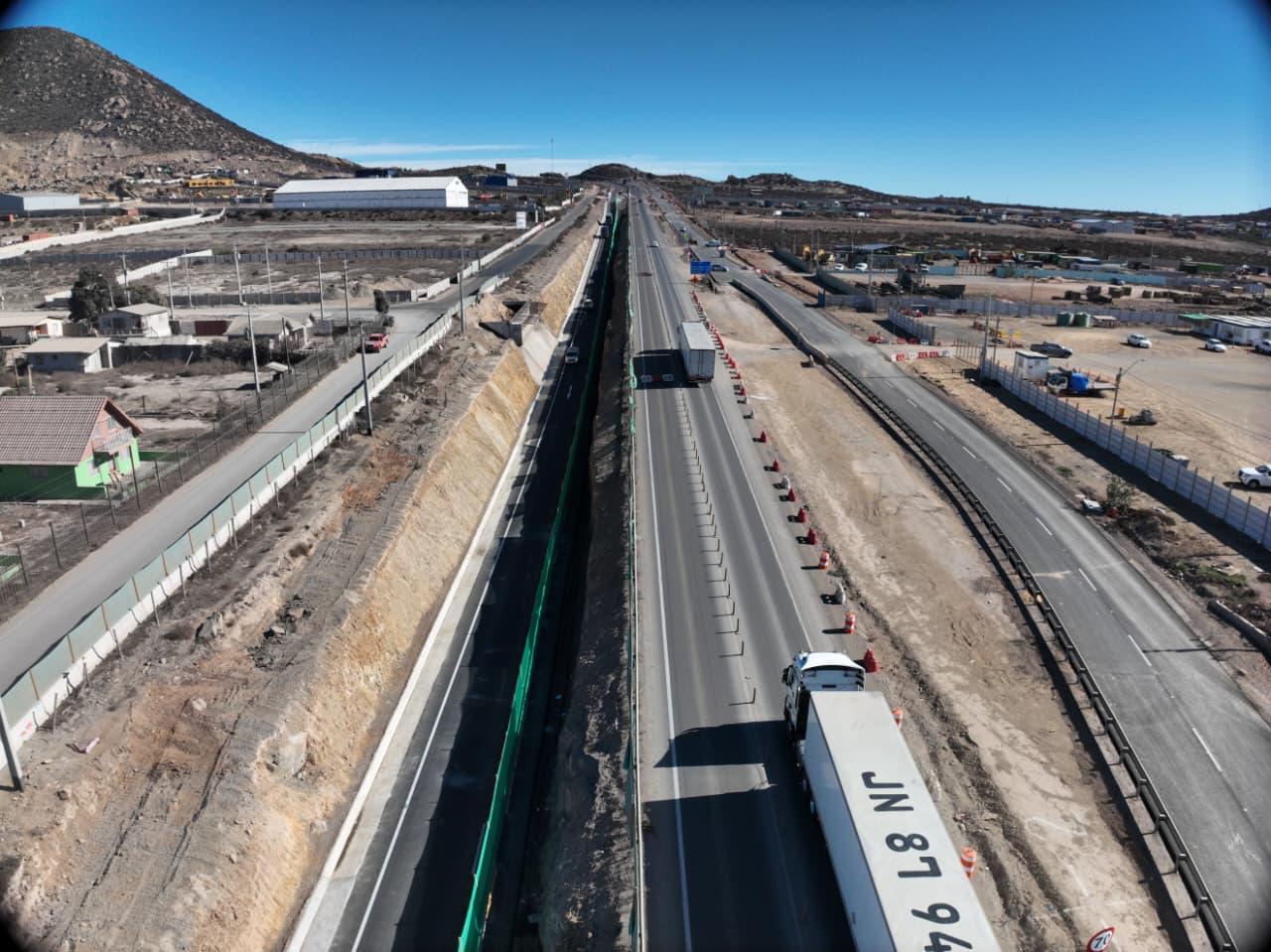 MOP inicia segunda fase de obras en enlace Panorámica de Coquimbo