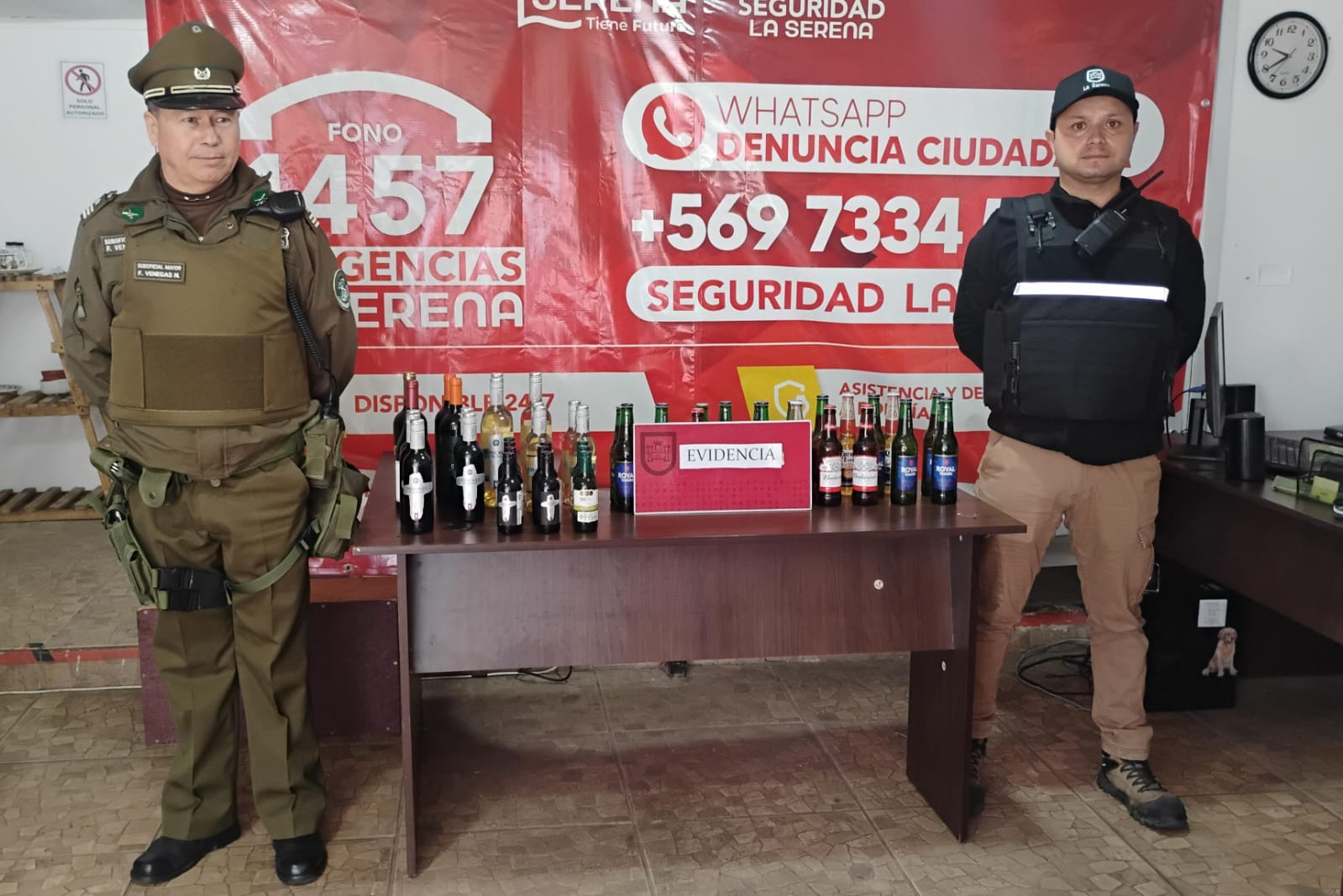 Decomisan alcohol ilegal en local del Casco Histórico de La Serena