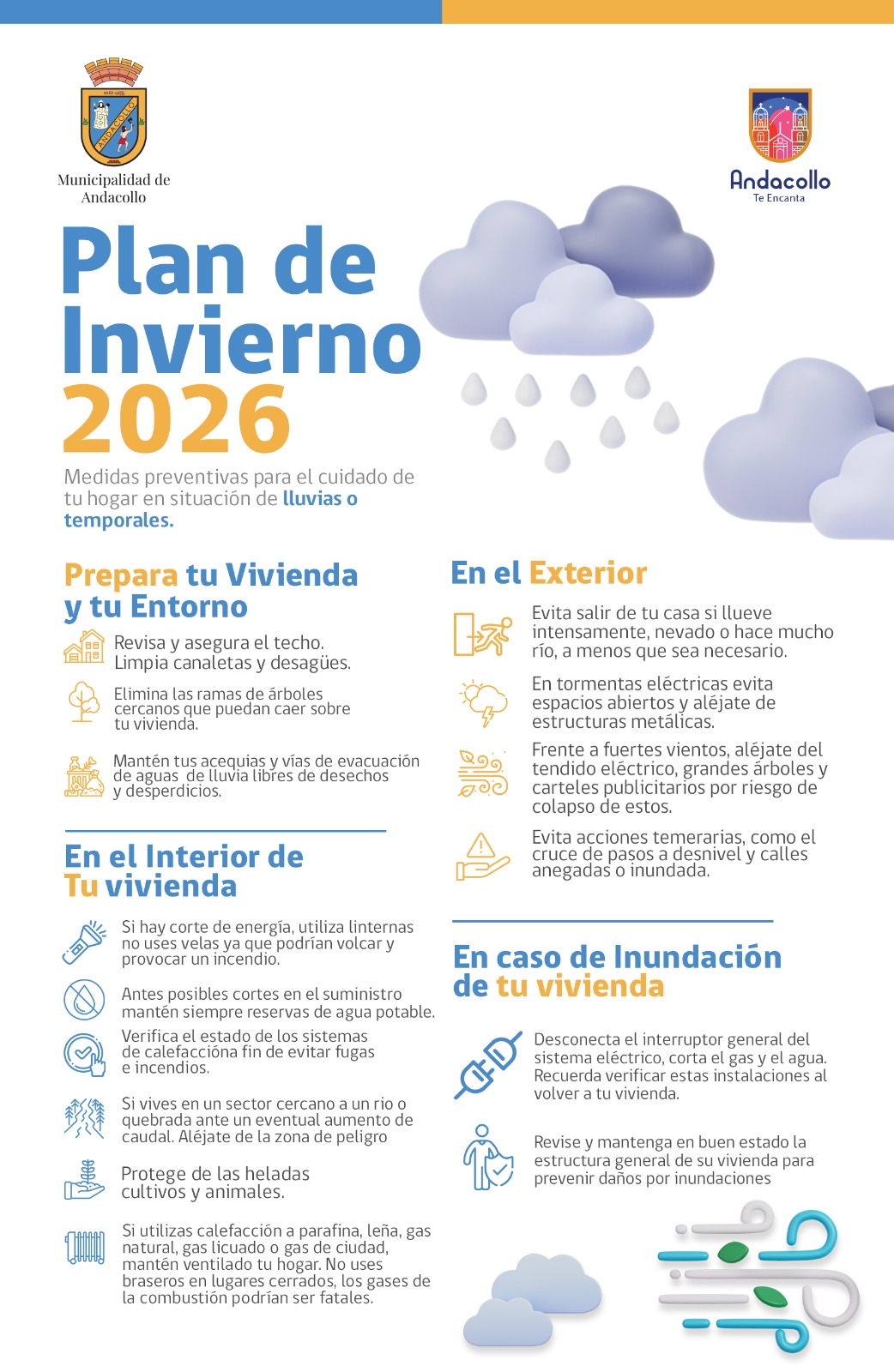 Andacollo activa plan de emergencia ante sistema frontal que afectará la región — foto 1
