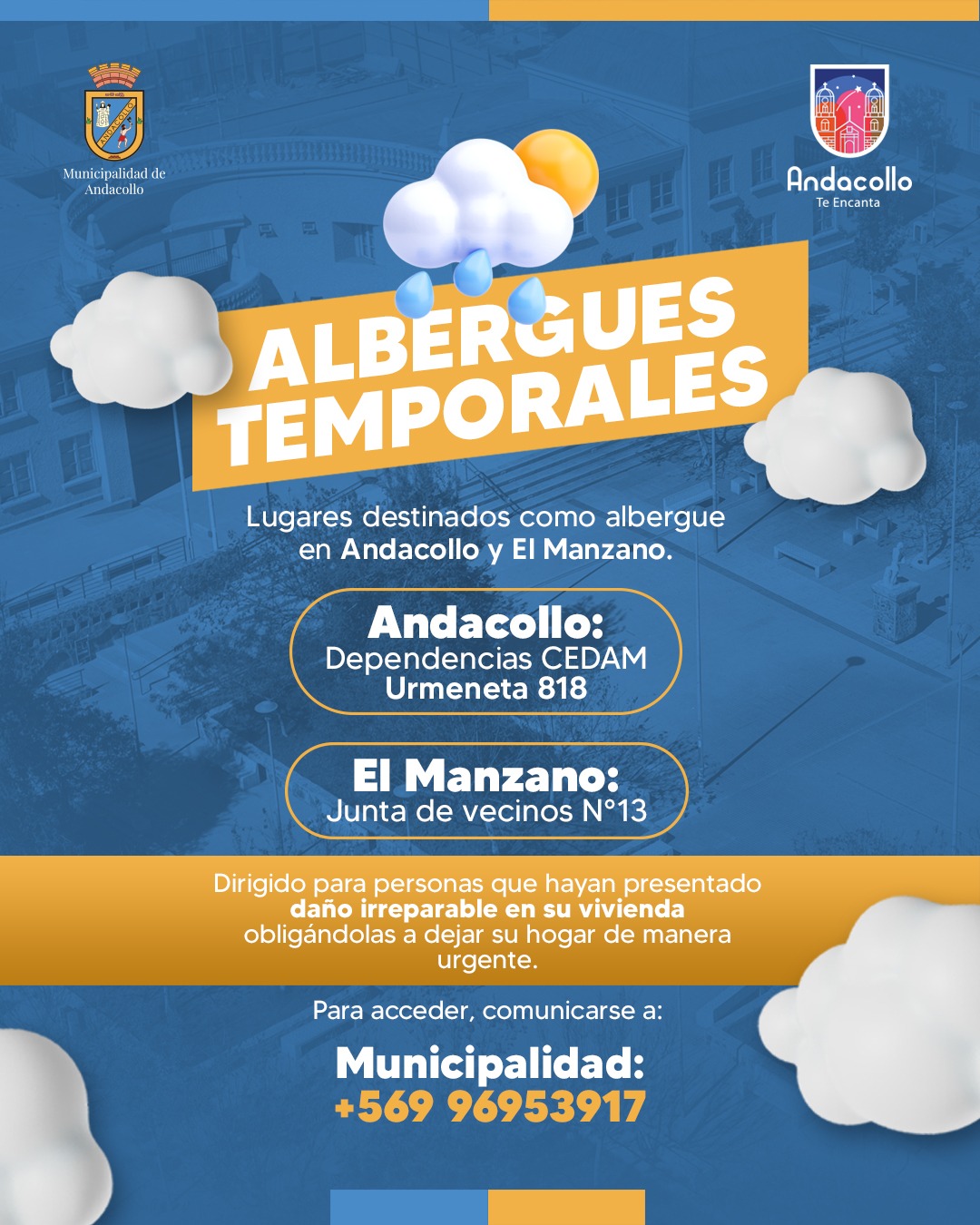 Andacollo activa plan de emergencia ante sistema frontal que afectará la región
