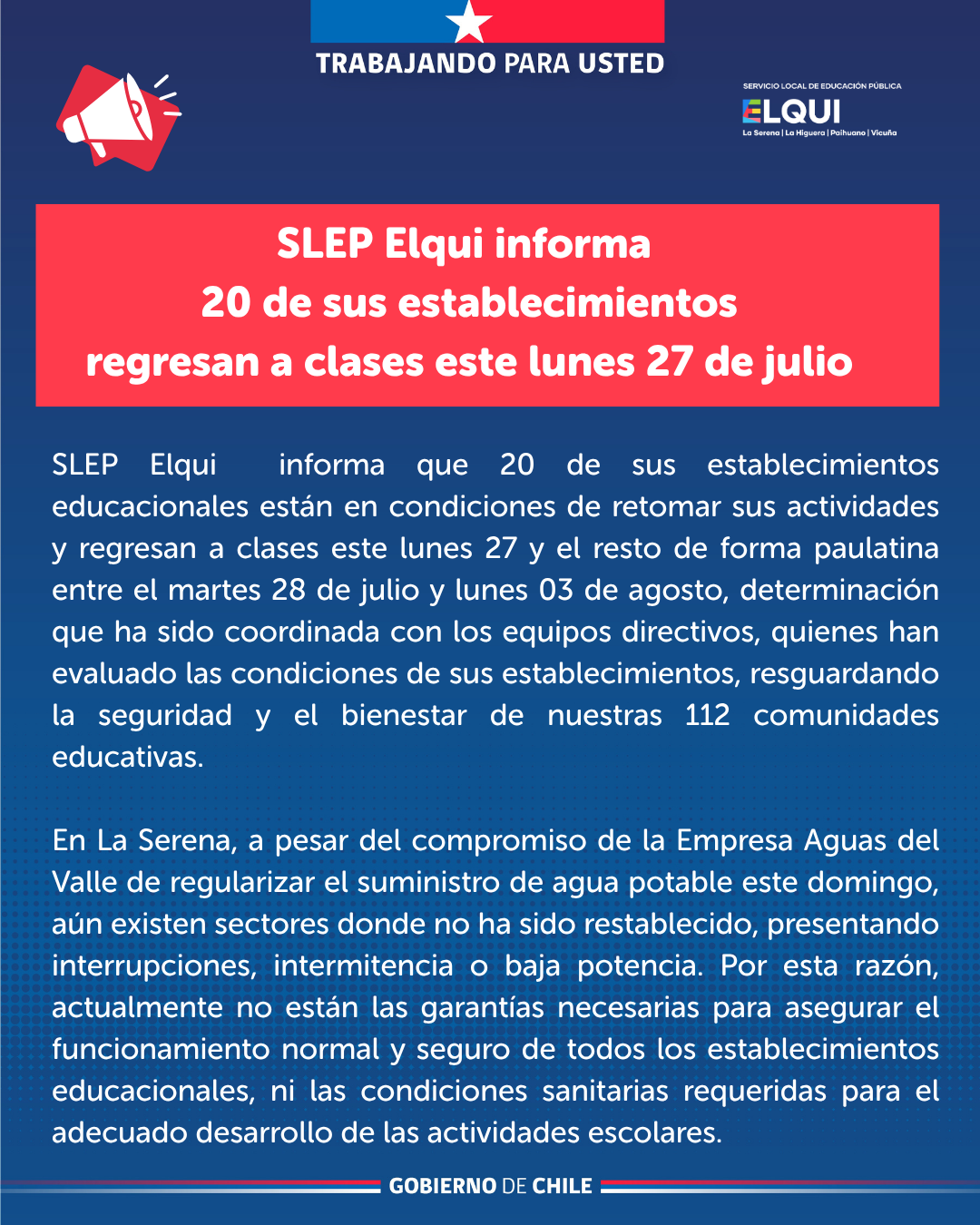 20 establecimientos del SLEP Elqui retoman clases este lunes 27 de julio — foto 3