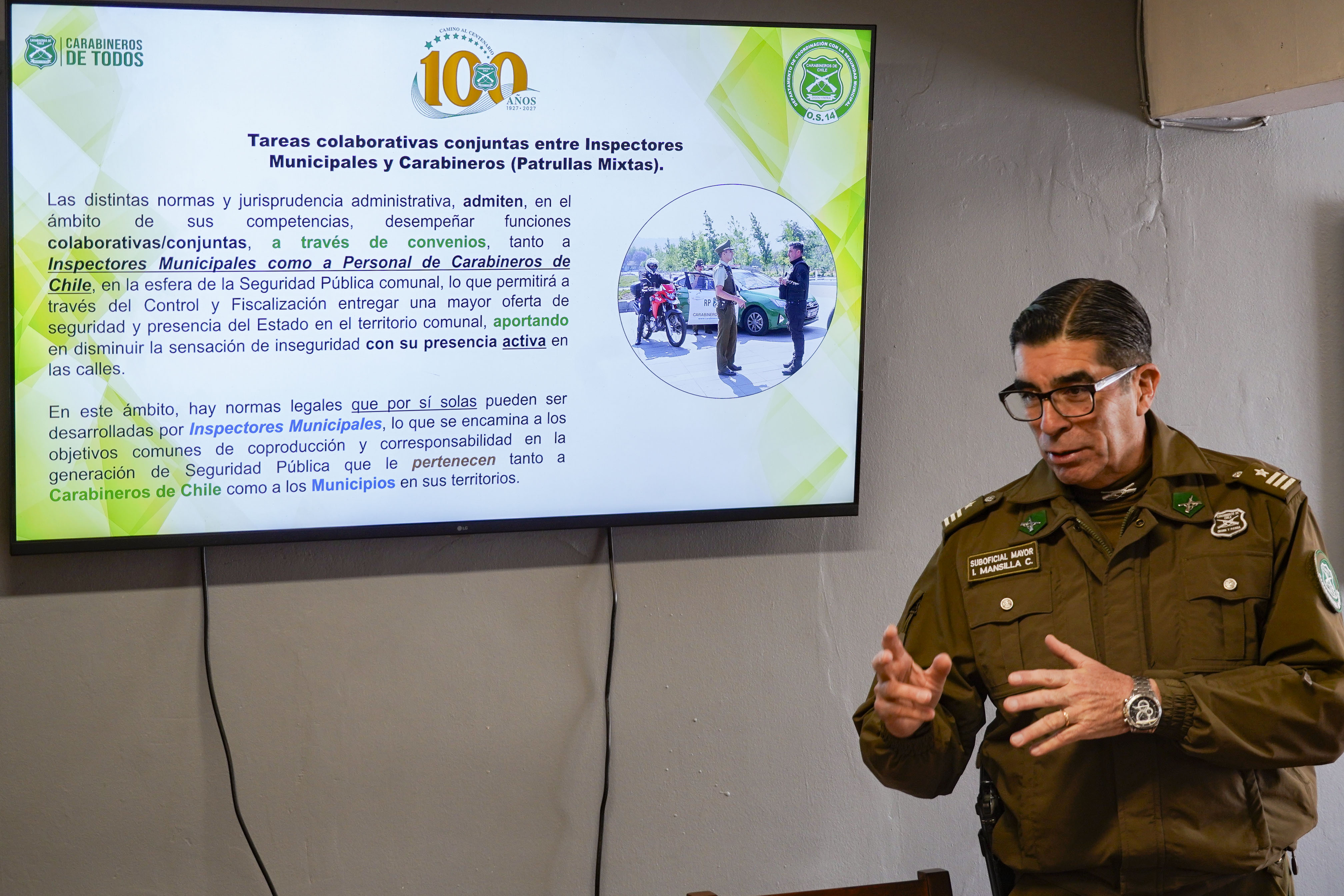 Monte Patria coordina con Carabineros implementación de nueva ley de seguridad — foto 2