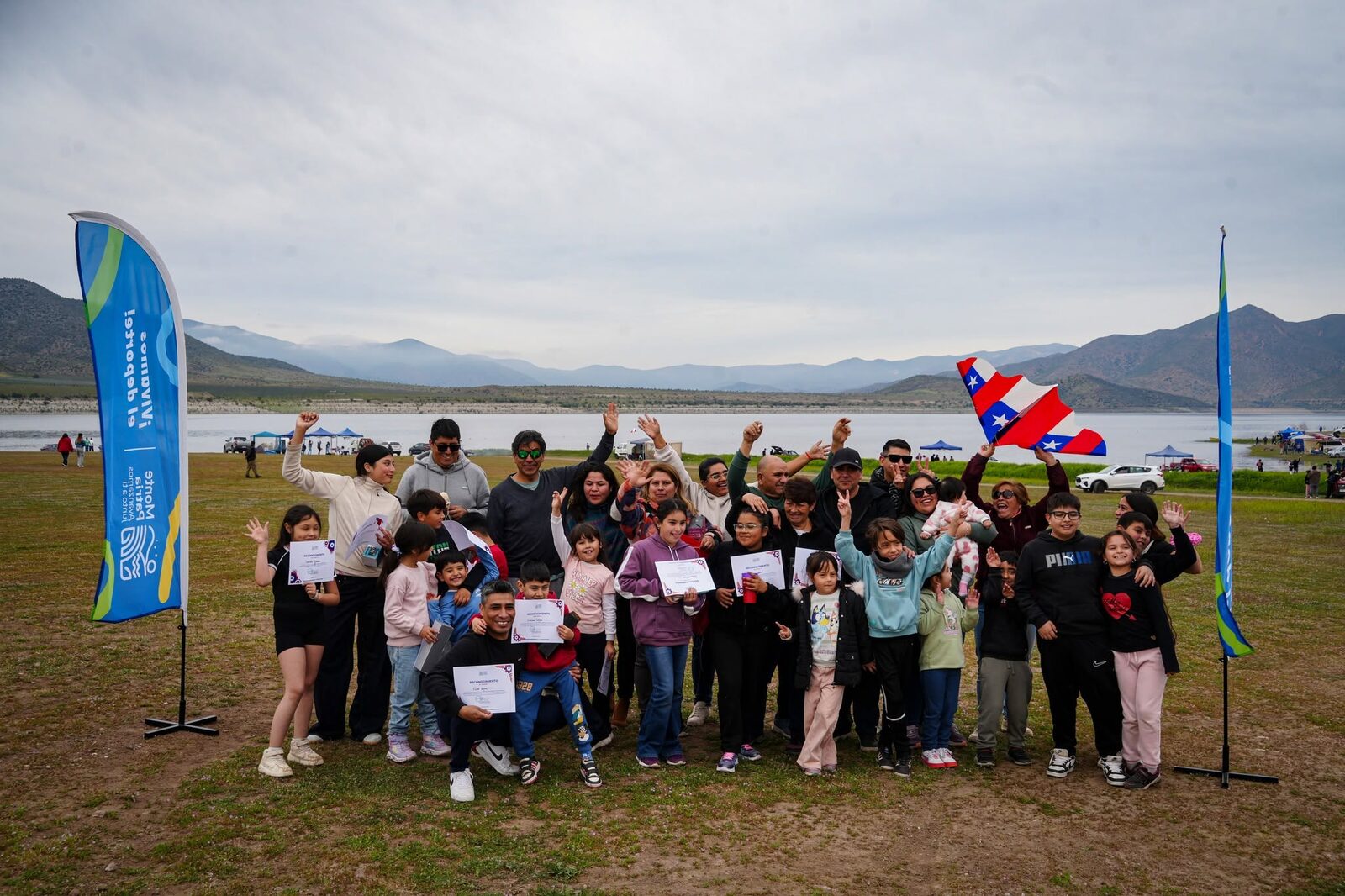 Monte Patria cerró Fiestas Patrias con fonda llena y volantines en Embalse La Paloma — foto 1