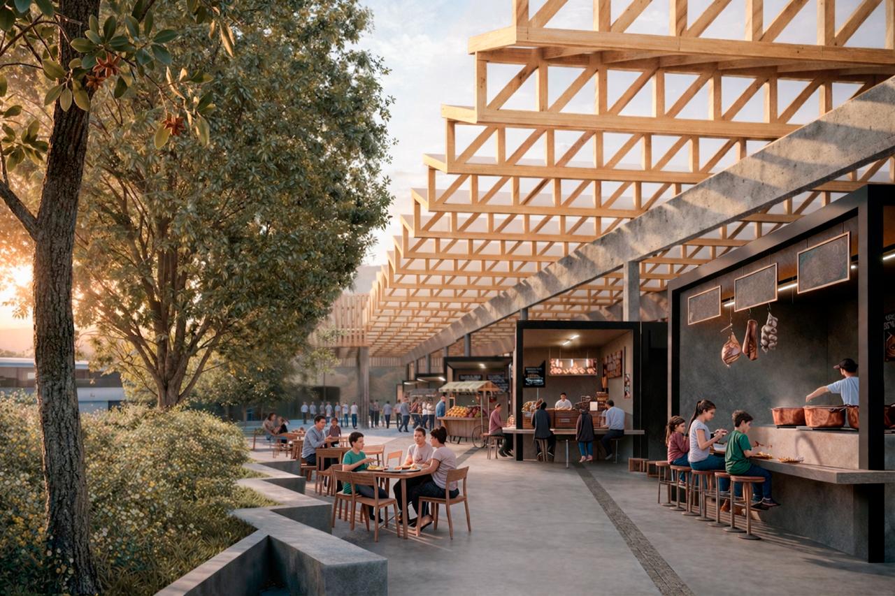 Illapel presenta diseño preliminar de nueva Plaza de Abastos tras incendio de 2024 — foto 1