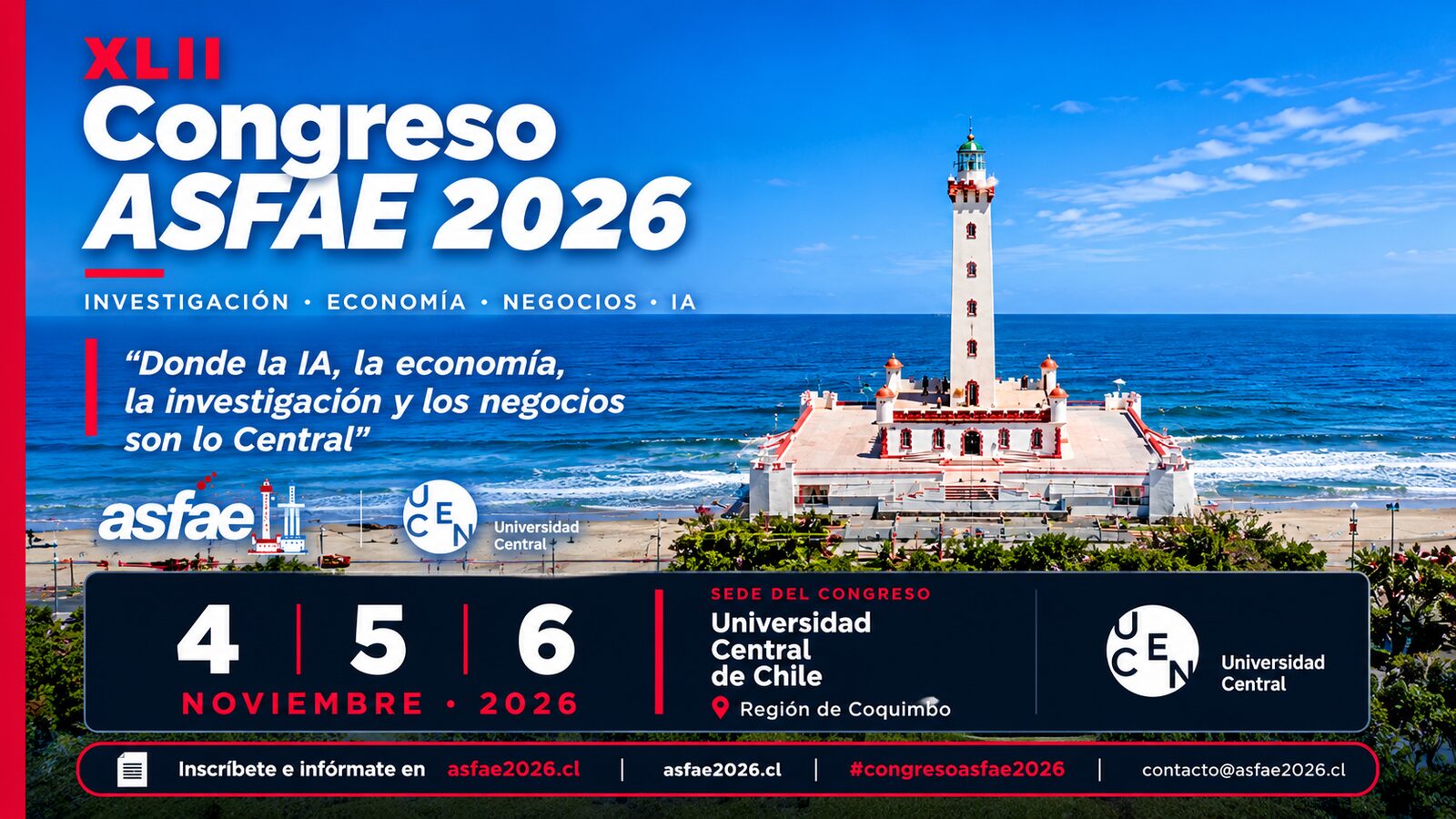 La Serena será sede del XLII Congreso Internacional ASFAE 2026