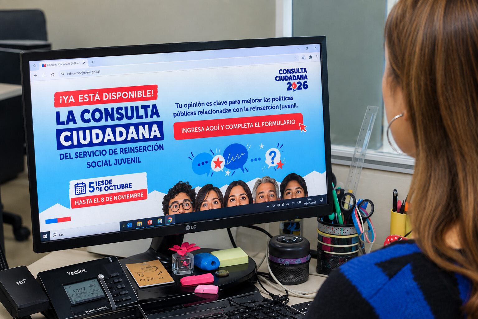 Servicio de Reinserción Social Juvenil abre consulta ciudadana hasta noviembre