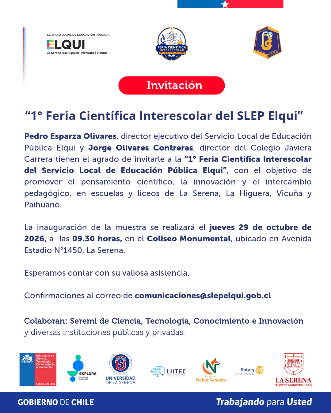 Primera Feria Científica Interescolar reunirá a 29 colegios del Elqui